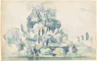 A Stand of Trees along a River Bank-ZYGR136122