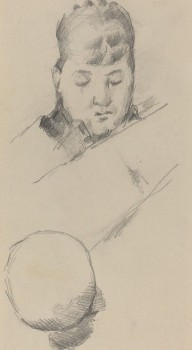 Bust of Madame Cézanne [verso]-ZYGR66482