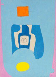 MAX ACKERMANN-Ohne Titel(Blaue Zentrale) 1970