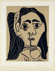 Pablo Picasso-Femme Aux Chevaus-Flour  1962