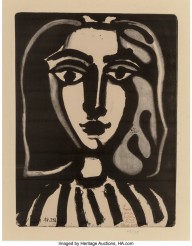 Pablo Picasso-Jeune Femme (from Lithographies pour le centenaire de l'imprimerie Mourlot)  1949
