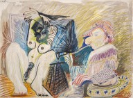 52668------Homme et femme [Man and Woman]_Pablo Picasso