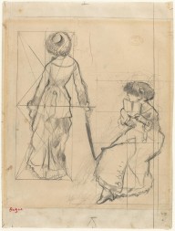 Study for Mary Cassatt at the Louvre The Etruscan Gallery [recto]-ZYGR93013