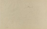 Gustav Klimt-Mit ausgestreckten Beinen nach links sitzende nackte Schwangere, Studie zu Hoffnung II.