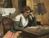 Young Girl Reading-ZYGR66407