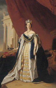 8161518 Portrait of Queen Victoria in coronation robes Franz Xaver Winterhalter