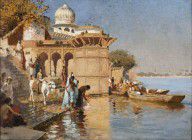 Edwin Lord Weeks-Along the Ghats, Mathura