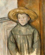 Paul Cezanne-Boy With a Straw Hat