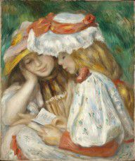 Pierre-Auguste Renoir-Two Girls Reading