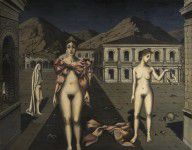 Paul Delvaux - The pink bows