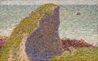 Georges Seurat Study for Le Bec du Hoc2C Grandcamp 