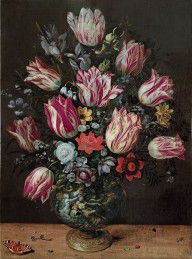 Andries Daniels and Frans Francken the Younger Vase with Tulips 