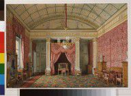 Hau, Edward Petrovich - Interiors of the Winter Palace. The First Reserved Apartment. The Bedroom