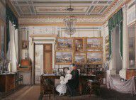 Hau, Edward Petrovich - Interiors of the Winter Palace. The Study of Emperor Alexander II - OR-26