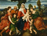 Bonifacio de' Pitati called il Bonifacio Veronese The Holy Family with Tobias and the Angel 