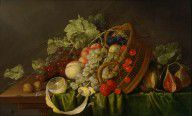 Cornelis de Heem Still Life with a Basket of Fruit 