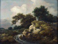 Jacob van Ruysdael Landscape with Dune and Small Waterfall 