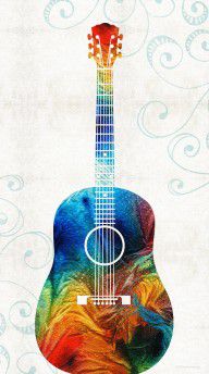13007620_Colorful_Guitar_Art_By_Sharon_Cummings