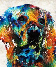 13057273_Colorful_Dog_Art_-_Heart_And_Soul_-_By_Sharon_Cummings