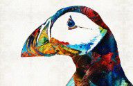 13157995_Colorful_Puffin_Art_By_Sharon_Cummings