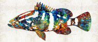 13167991_Colorful_Grouper_2_Art_Fish_By_Sharon_Cummings