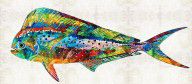 13198540_Colorful_Dolphin_Fish_By_Sharon_Cummings
