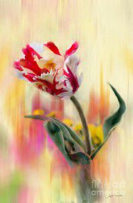 14295445_Multi_Colors_Tulip_Mixed_Media_Painting