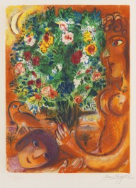 Marc Chagall-Frau mit Strauss. 1967.