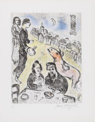 Marc Chagall-Le Repas. 1980.