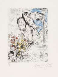 Marc Chagall-Nature morte au grand oiseau. 1968.