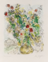 Marc Chagall-Rosen und Mimosen. 1975.
