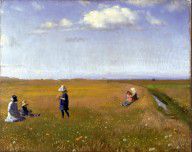 Michael_Ancher_-_Children_and_young_girls_picking_flowers_in_a_field_north_of_Skagen