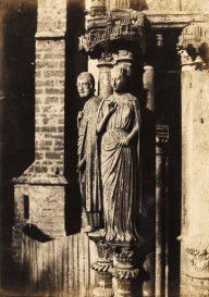 ZYMd-44737-Columnar Figures of the North Porch, Chartres Cathedral 1853-54