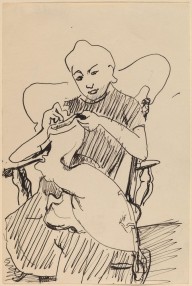 Woman Seated in a Rocker, Sewing-ZYGR68811