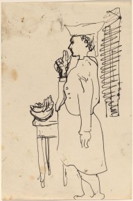 Woman Turned to the Right, Standing before a Table with a Bowl of Fruit-ZYGR68849