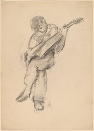 Young Man Seated, Playing a Lute-ZYGR69147