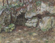 Christian Rohlfs-Grotte im Park Weimar. Wohl 1894-1898.