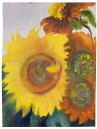 Emil Nolde-Sonnenblumen. Um 1930.