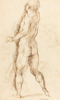 Nude Man Seen from Behind [verso]-ZYGR69994
