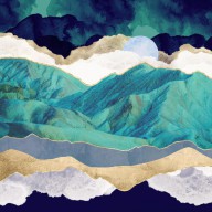 30201048 teal-mountains-spacefrog-designs 6600x6600px