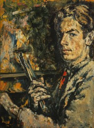 Self-Portrait with Brushes-Alan Davie