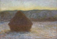 Claude Monet，Stack of Wheat (Thaw, Sunset), 189091